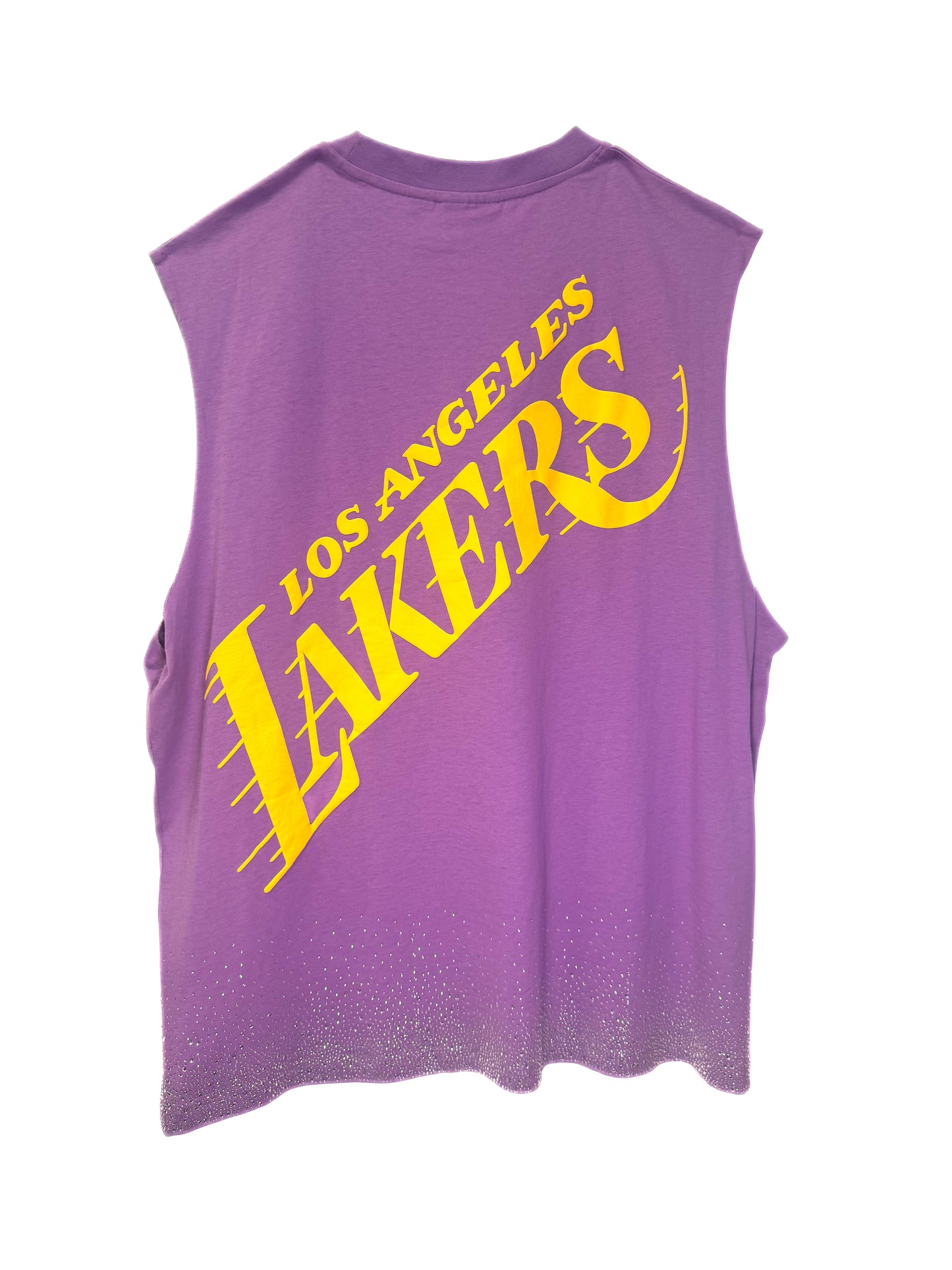 Sleeveless Rhinestone T-shirt XL