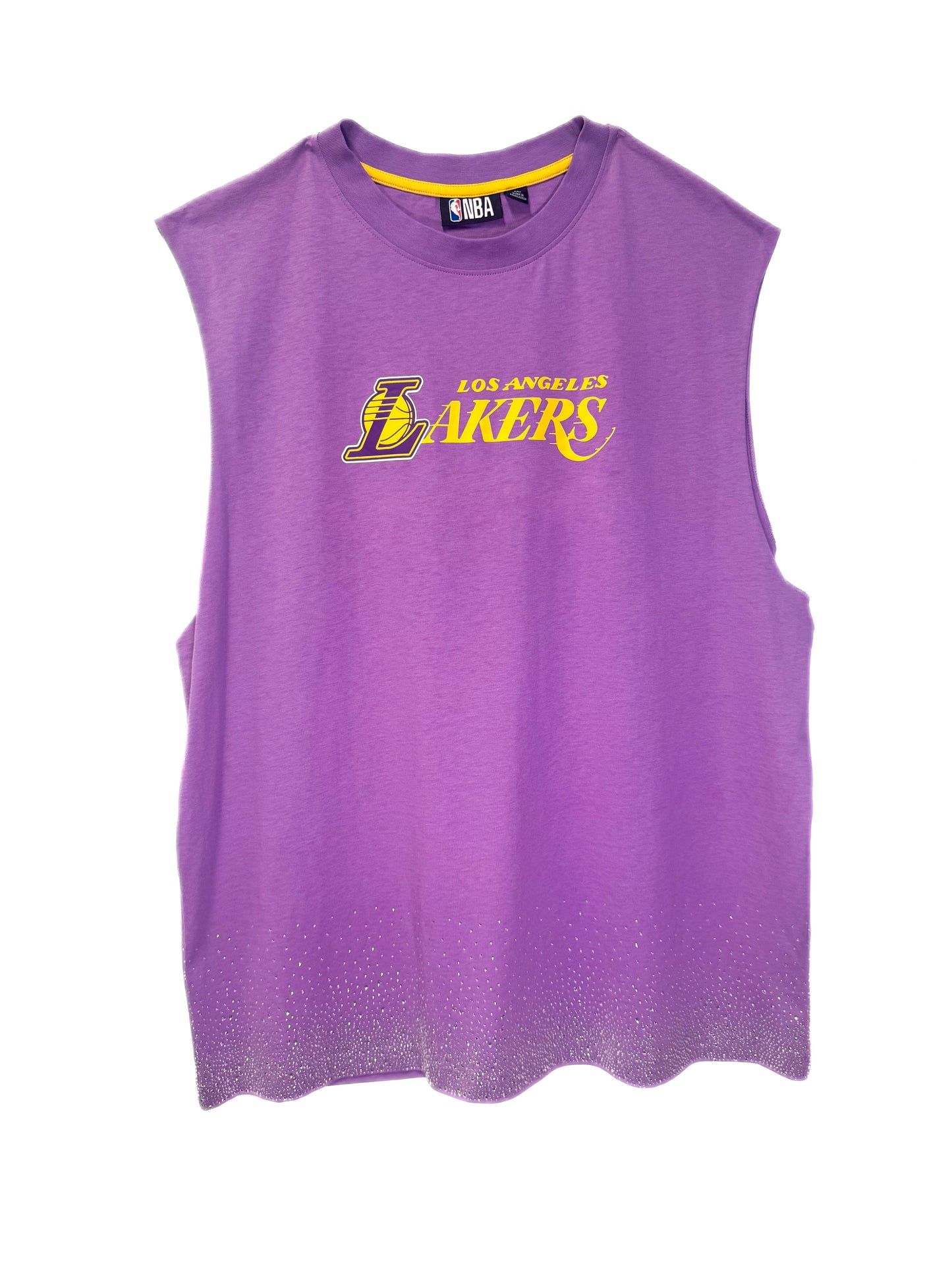 Sleeveless Rhinestone T-shirt XL