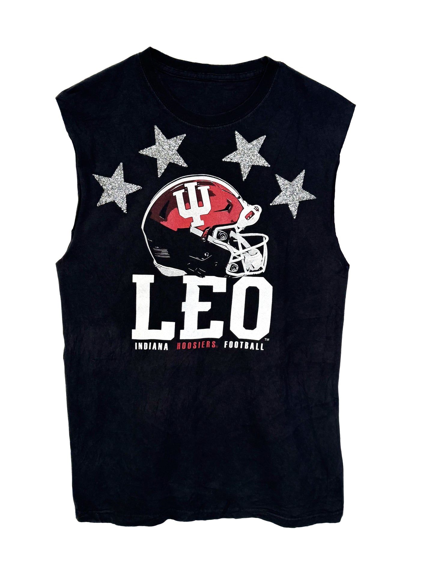 Sleeveless Rhinestone Stars T-shirt