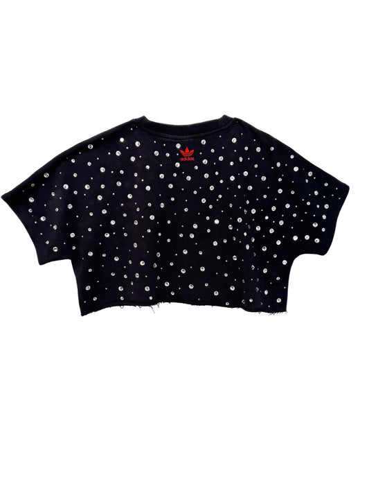 Rhinestone Cropped Jersey M
